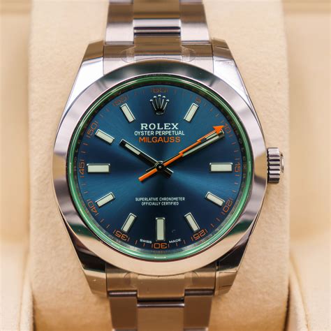 rolex milgauss blue availability